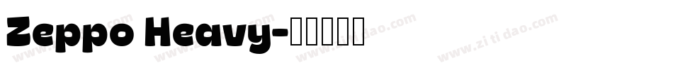 Zeppo Heavy字体转换